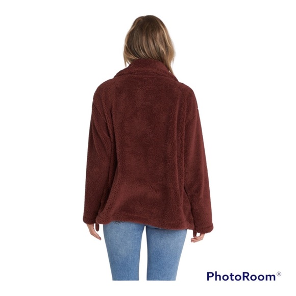 Billabong Cozy Women' s Coco Berry Button- up Days Jackets. Size Large - Picture 3 of 9